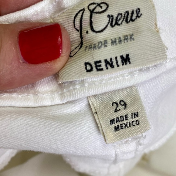 J.Crew White denim jean cut off jean shorts size 26 - Picture 2 of 7